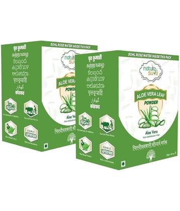 Nature Sure Aloe Vera Leaf Powder With Rose Water Powder 4 Gm Pack of 2