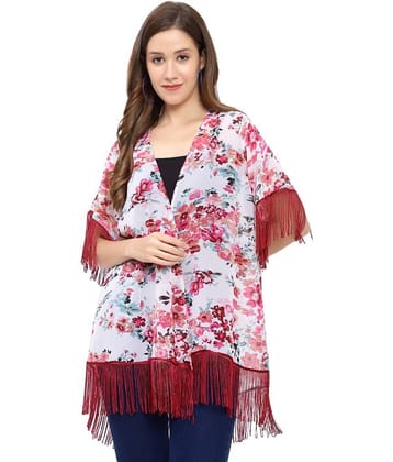 GALWIZ Georgette Shrugs - White Single