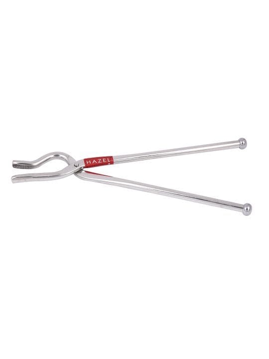 HAZEL Stainless Steel Pakad, 9 mm Tongs Chimta Pakkad Utensil Holder Kitchen Tools