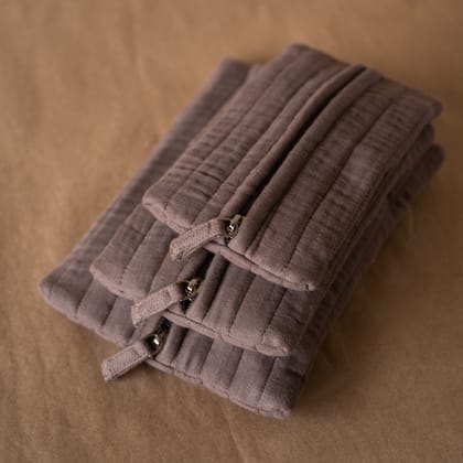 Fyra Rectangle Pouches-Set of 3 / Espresso