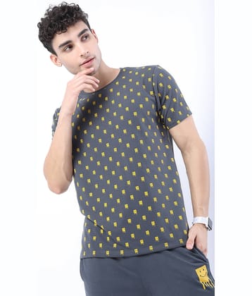 Ketch Pack of 1 Polyester Slim Fit Men's T-Shirt ( Grey )