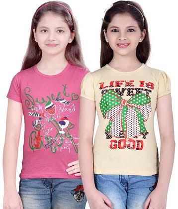 Sini Mini Pack of 2 Girls 100% Cotton Combos ( Blue )
