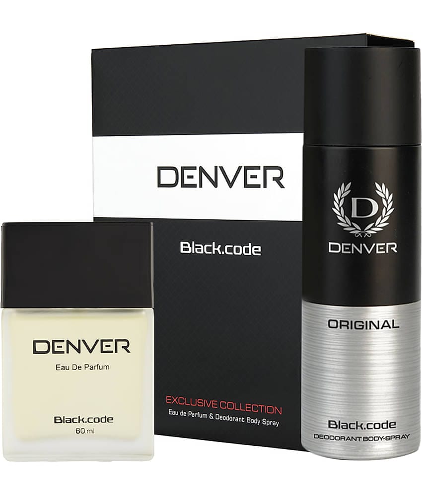 Denver Black Code Gift Set - Deodorant 150 ml & Perfume 60ml For Men 210 ml (Pack of 2)