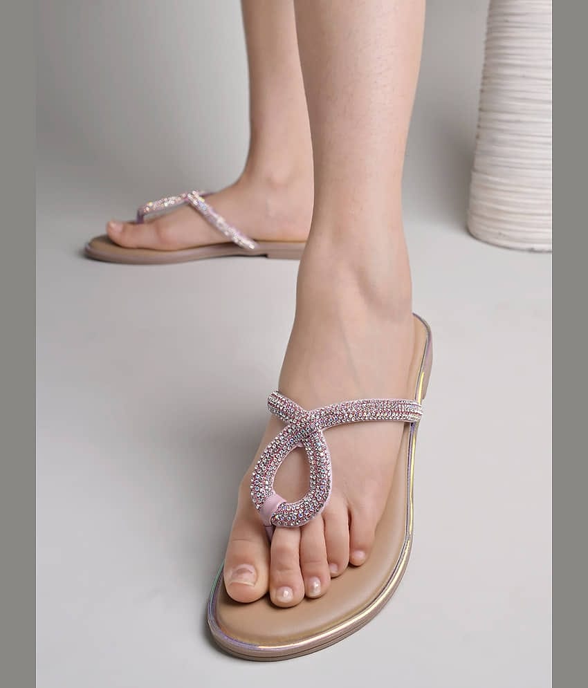 Stylestry Pink Women's Flats