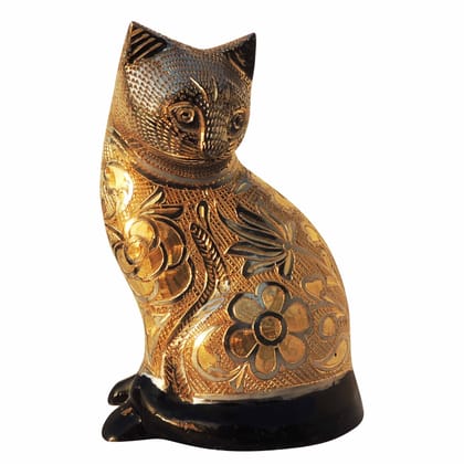 Brass Table Decor Showpiece Cat Statue (ANMAS046 C) Brass Table Decor Showpiece Cat Statue (ANMAS046 C)