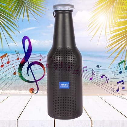 Bottle-Shaped Bluetooth Speaker: Weatherproof, Enhanced Wireless, USB Rechargeable - Supports Calling, FM, AUX, USB, SD Card - Portable Speaker with Rich Deep Bass (Media Player)