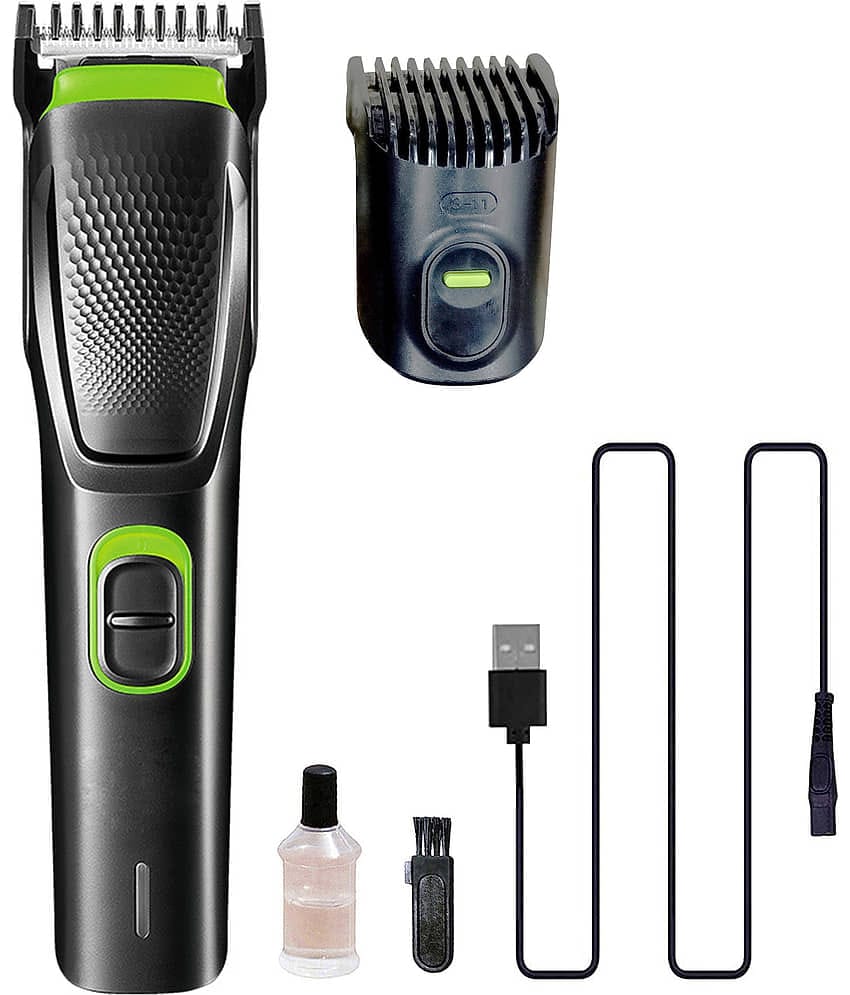 geemy Rechargeable Black Cordless Beard Trimmer With 45 minutes Runtime