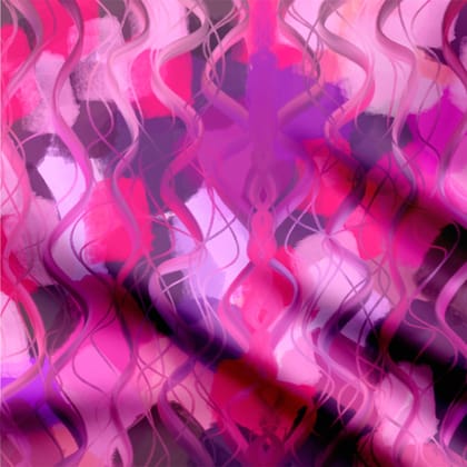 Lost strokes purple-Cotton
