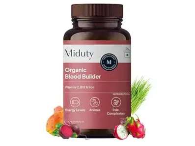 Miduty Organic Blood Builder,  60 capsules