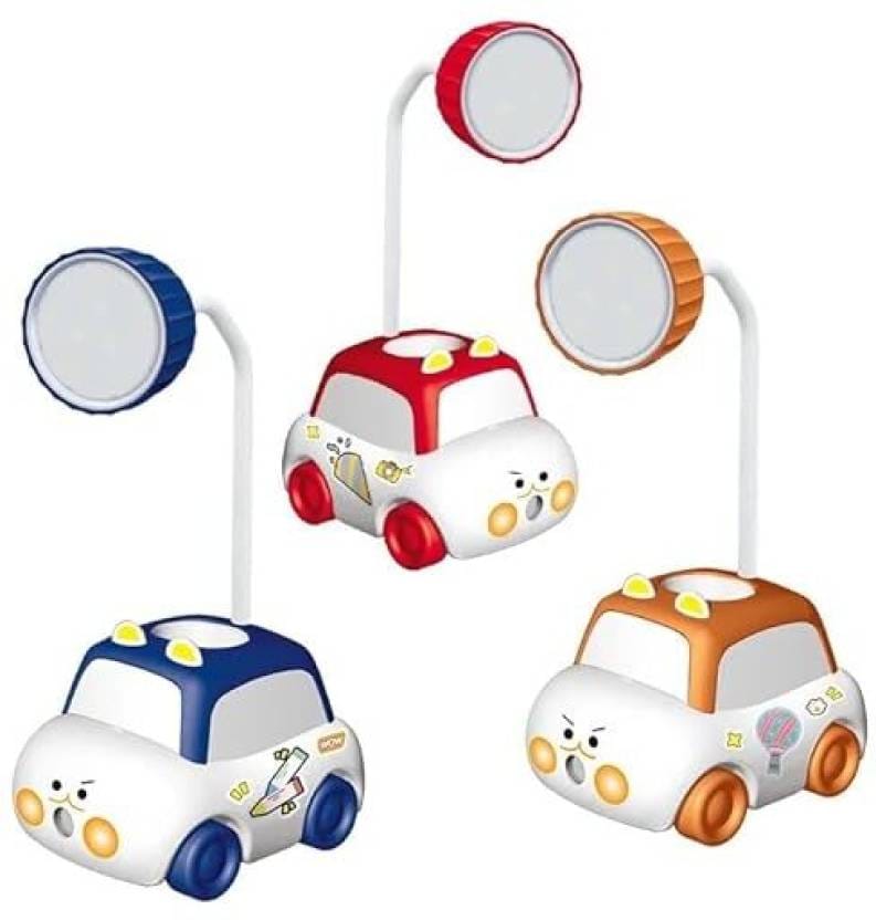 Mini CAR DIY LED Desk Light Study Night Table Lamp USB Charging Cable Table Lamp  (13.5 cm, Multicolor)