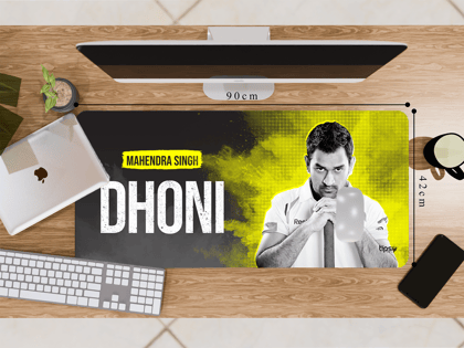 "MSD: THE YELLOW WARRIOR" Gaming Mousepad- Elevate Your Gaming Experience-Extra Large (42CM X 90CM)
