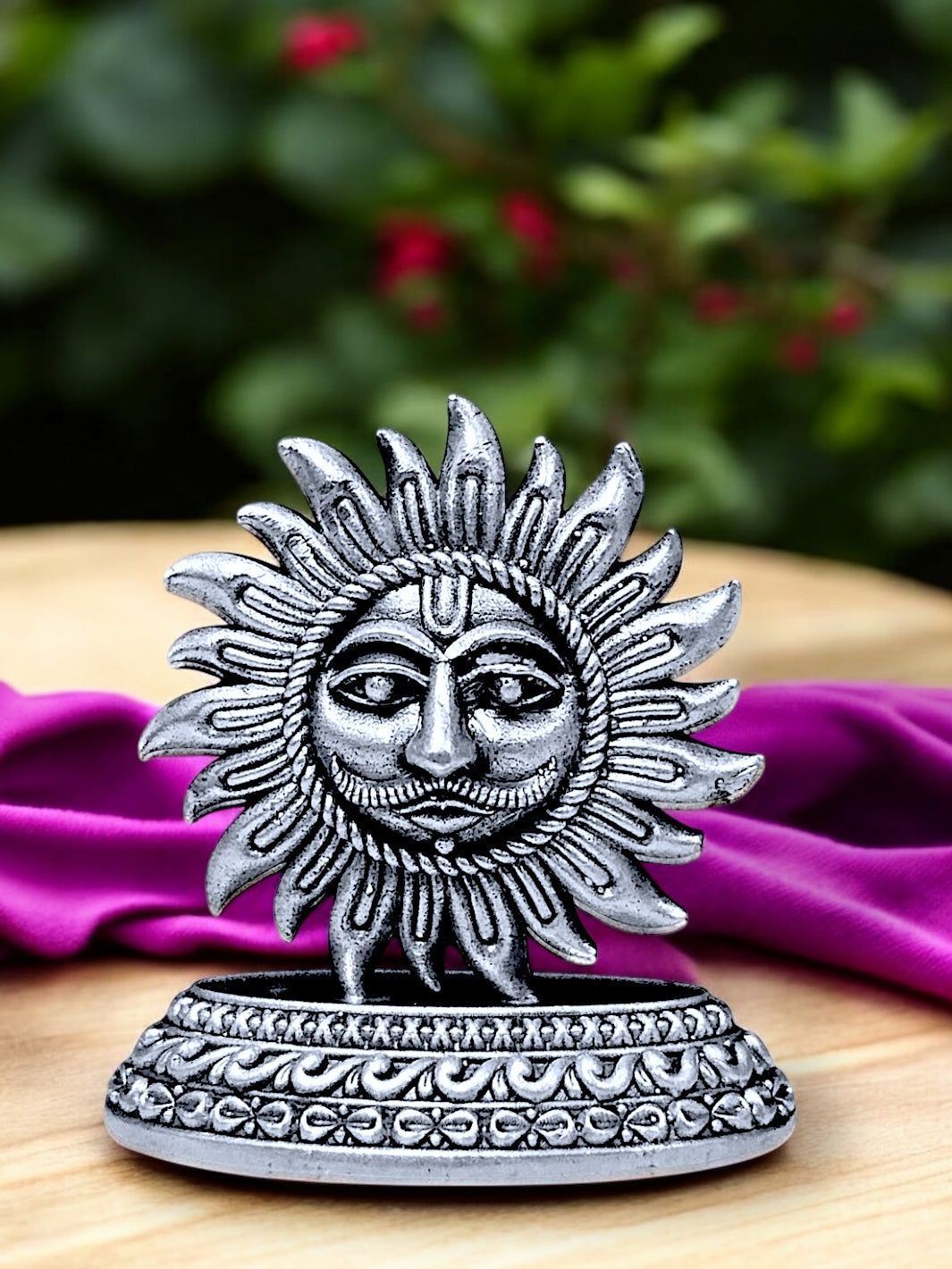 Pure Silver Surya Dev Idol-48 gm