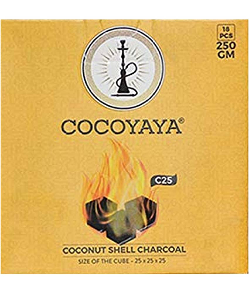 PUFF SMART Quick Light Coconut Charcoal for Hookah Shisha - (18 Cubes)