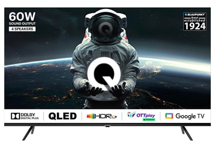 Blaupunkt 126 cm (50 inches) Quantum Dot Series 4K Ultra HD QLED Google TV 50QD7010 (Black) Black