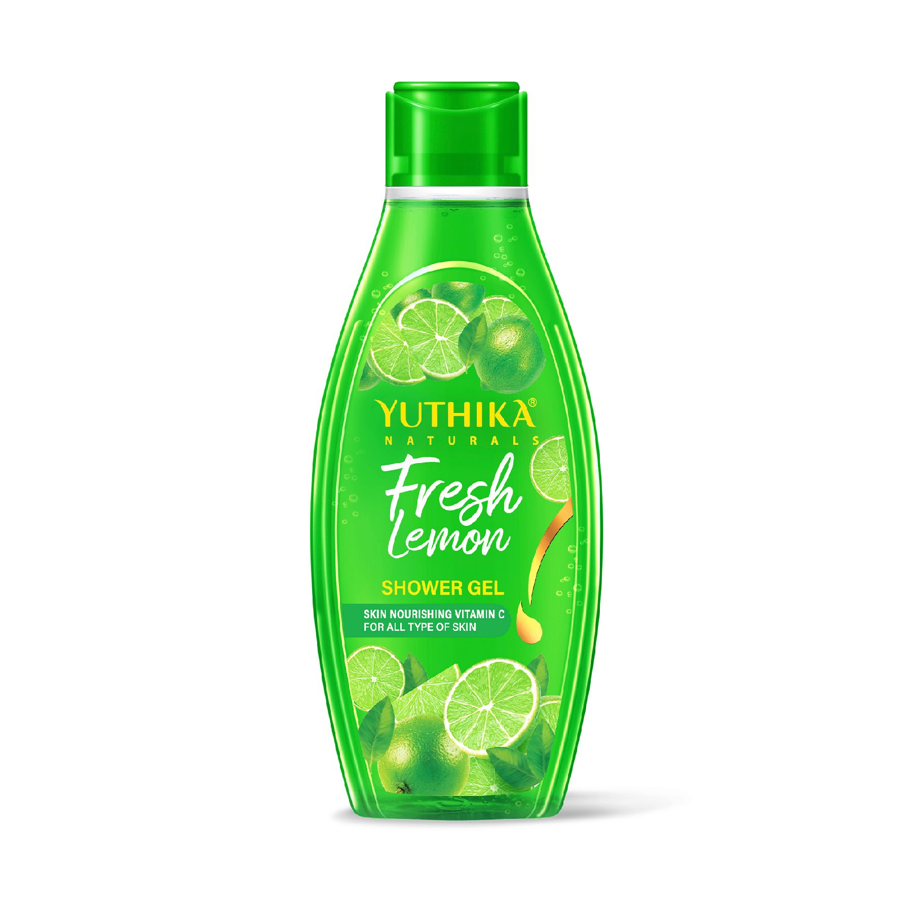 Yuthika Fresh Lemon Body Wash Shower Gel for Women and Men 250ml, Gentle Cleanser for All Skin Types