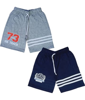 atlans Pack of 2 Cotton Blend Shorts For Boys ( Gray )