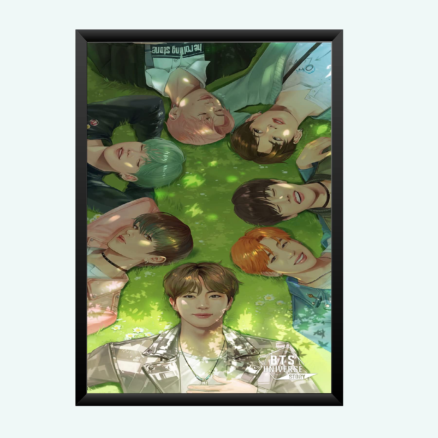 Nokkes Bts Army Bangtan Boy V suga J-Hope Jungkook Jin Jimin Rm 8X12 Inch Size Photo Frame Photo Home Office_bts1_73