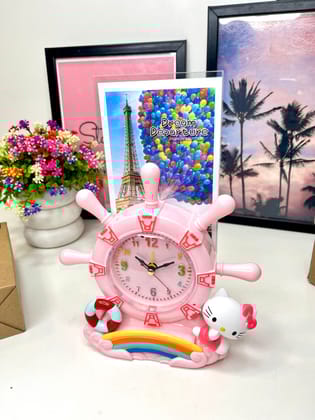 Hello Kitty Alarm Clock With Photo Frame | Cute Kitty Clock