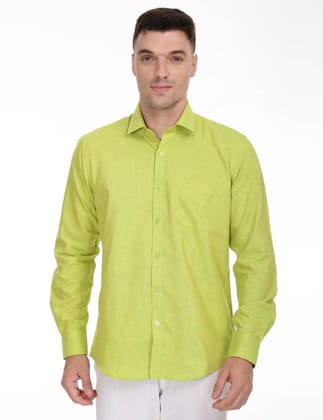 Linseed Green Colour Full Sleeve Shirt - 17001-38