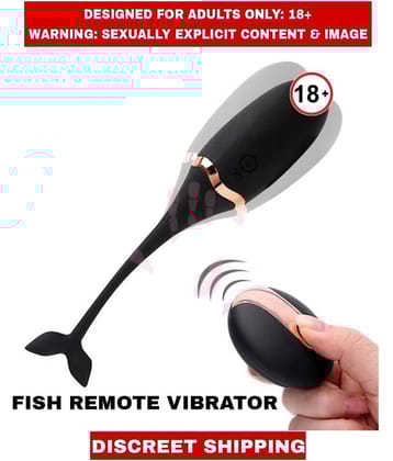 FEMALE ADULT SEX TOYS FISHY Silicon REMOTE CONTROL G-spot Vibrator For Women