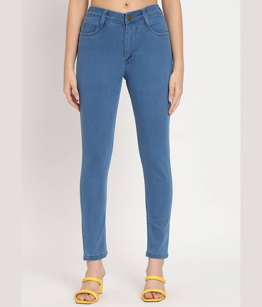 AngelFab - Blue Denim Skinny Fit Women's Jeans ( Pack of 1 )