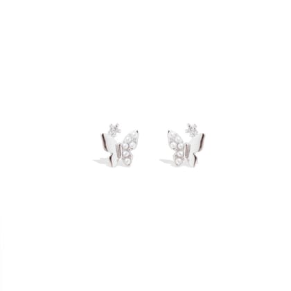 Campana Studs | 925 Silver Earrings for Women-Silver