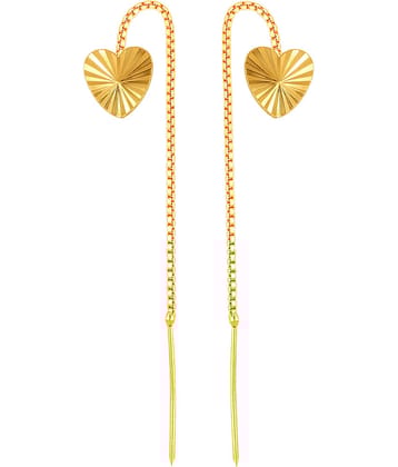 VIVASTRI Golden Threader Earrings ( Pack of 1 )