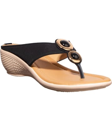 KHADIM Black Wedges Heels