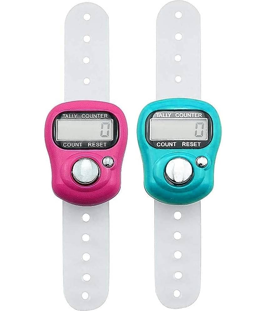 Mini Hand Tally Counter Finger Ring Digital Electronic Head Count,Japa Counter Counting Machine For Mantra Jap And Cricket Umpire And Various Counting Purpose Small (Color May Vary) (Pack Of 2)