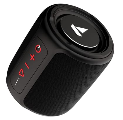 boAt Stone 352/358 Bluetooth Speaker with 10W RMS Stereo Sound, IPX7 Water Resistance, TWS Feature, Up to 12H Total Playtime, Multi-Compatibility Modes, Free Music Streaming on JioSaavn(Raging Black) boAt Stone 352/358 Bluetooth Speaker with 10W RMS Ster
