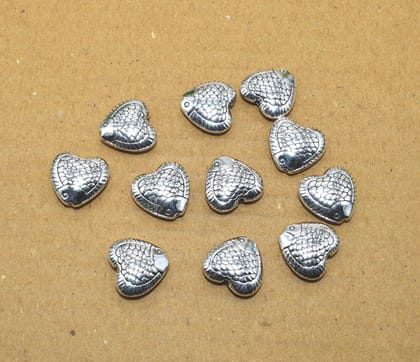 German Silver Metal Oxidize Silver Beads for Jewelry Making. , NBS-144-Per Packet of Approx 10 Pcs (50 Gram) / 16X7 MM