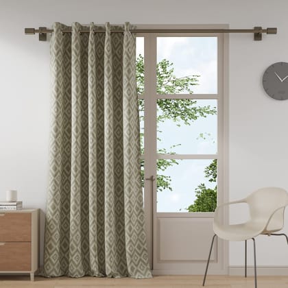 DDECOR - 100% PolyesterJacquard And Woven PatternDoor 7 Ft|135 CM X 225 CM| - Beige