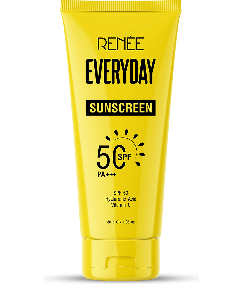 RENEE Everyday SPF 50 PA+++ Sunscreen, Lightweight, Non-Sticky, Zero Cast, 30g