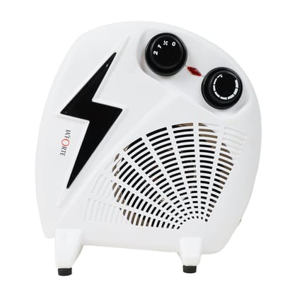 Room Heater for Home 1000 or 2000 Watts with Overheat Protection Dual Placement (Multi Colour, White and Blue).