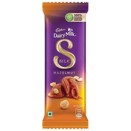 Cadbury Dairy Milk Silk Hazelnut Chocolate Bar, 58 gm