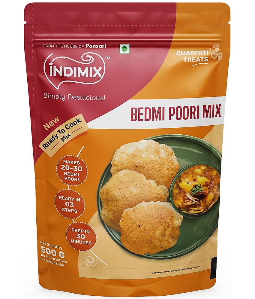 INDIMIX Ready to Cook Bedmi Puri 500 gm