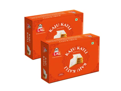 Lal Sweets Kaju Katli 200g Pack of 2 | Premium Cashew Barfi | Traditional Indian Mithai | Perfect for Festivals, Gifting & Celebrations