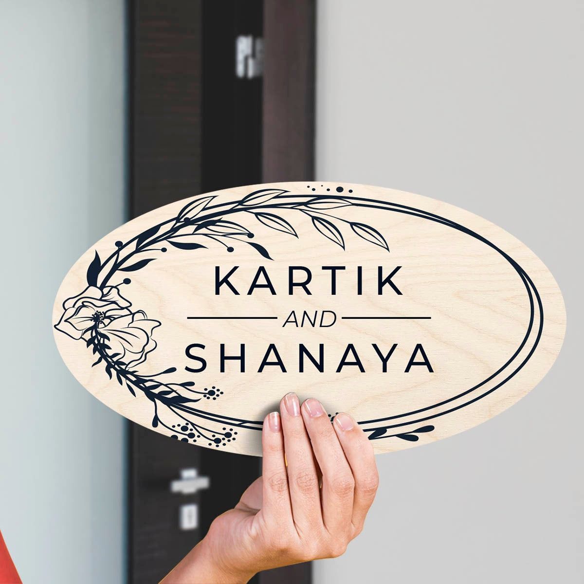 Classic Oval Shape Name Plate-Classic Oval Name Plate