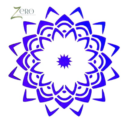 Imported Stencils- 5"*5"- Floral Mandal Pattern Background 3