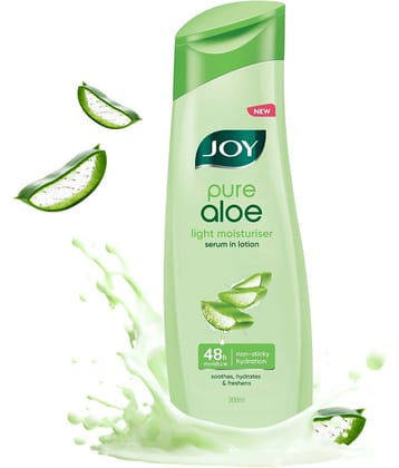 Joy Aloe Vera Serum Body Lotion for 24 Hour Moisturization in Summers For Oily Skin 300ml (Pack of 1)