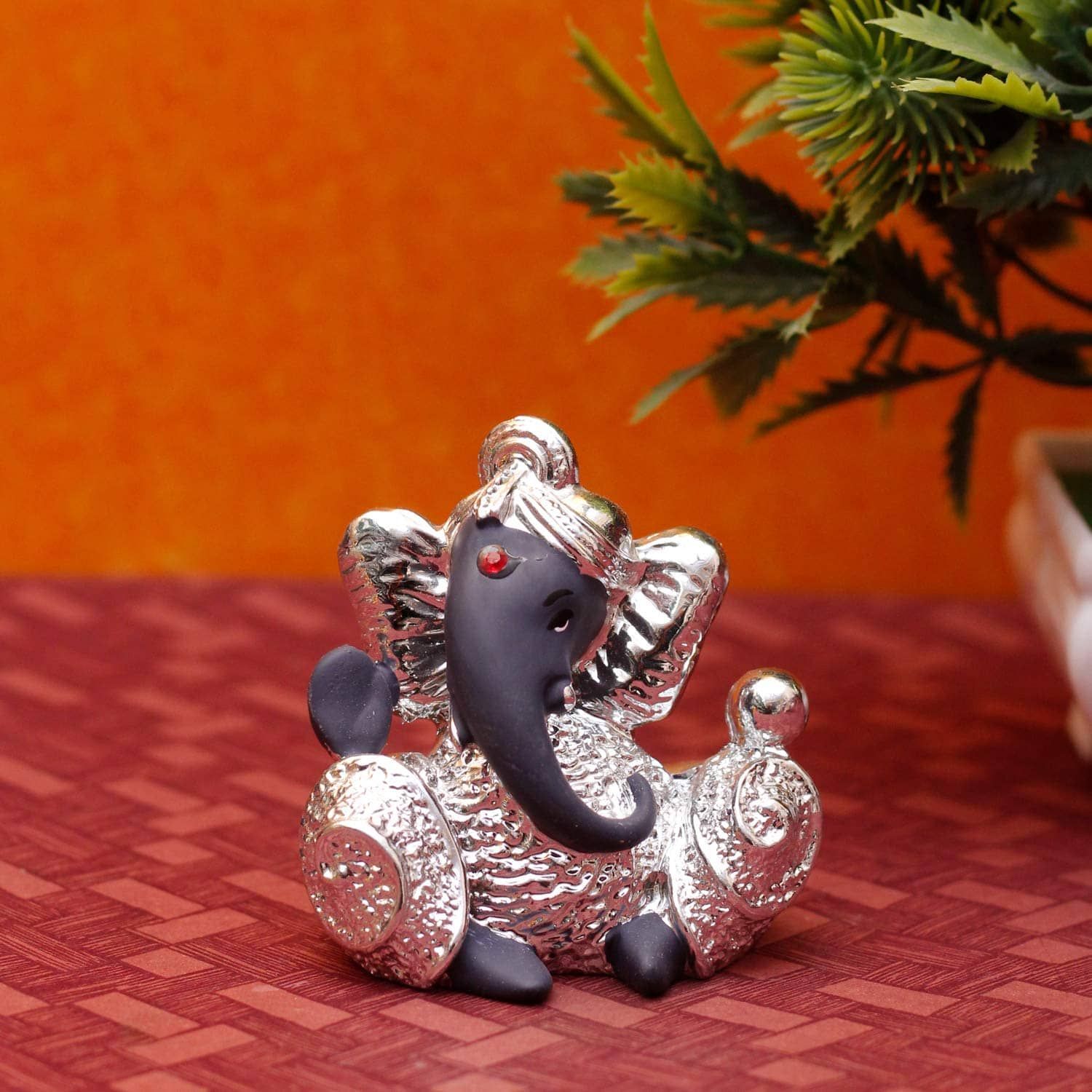 Craftlayout Resin Ganesha Idol For Car Dashboard  2.75 Inch