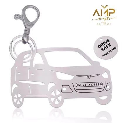 Maruti Suzuki Alto K10 Keychain-Side View / Silver