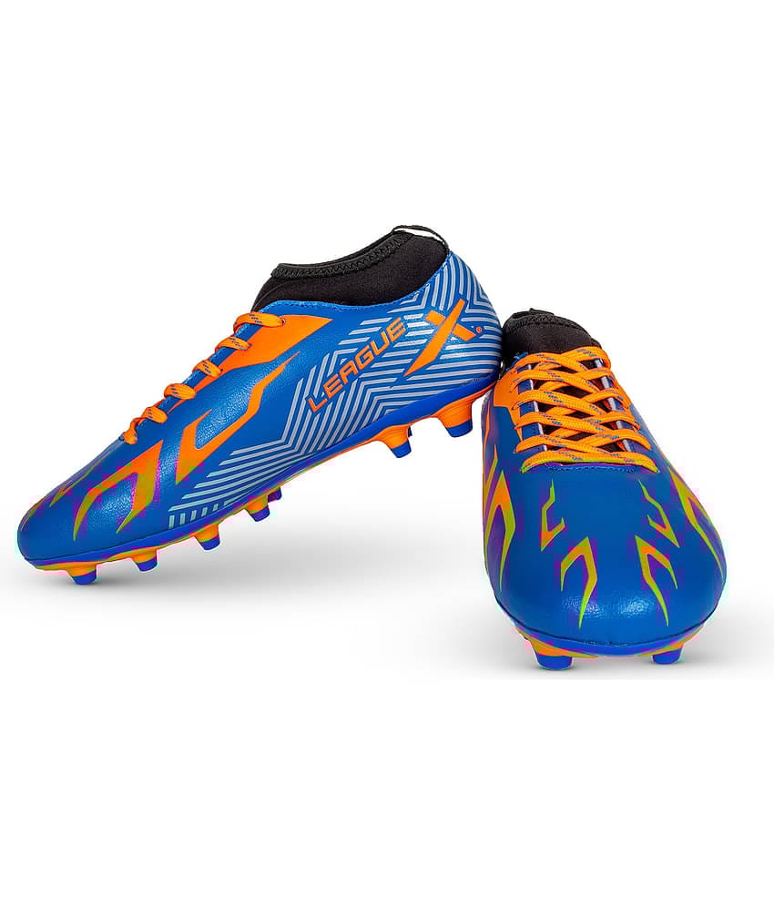Vector X League Orange Multi Color Football Shoes