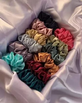 Elecsera Elastic Hair Bands Ropes Scrunchies for Women or Girls Hair Accessories Rubber Band Pack of 15(Multicolor)