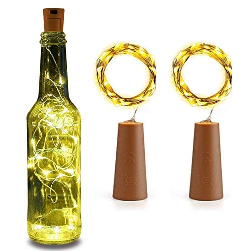 Lights – 20 LEDs Copper Wire String Lights | Battery Operated Fairy Lights for Bottle, DIY, Home, Party, Wedding,