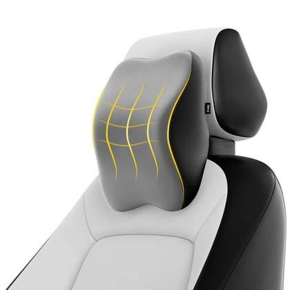 Frido Ultimate Car Neck Rest Pillow – Memory Foam Support for Comfortable Driving-Premium Grey