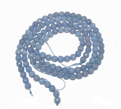 Gemstone Faceted Round Agate Loose Beads , (6 MM) , ZSUS-058-1 String  in 61 Pcs / 6 MM