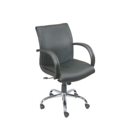 Next to Boss - Leatherette Revolving Chair With Cushioned Handle & Metal Base (CS-L13-MB)