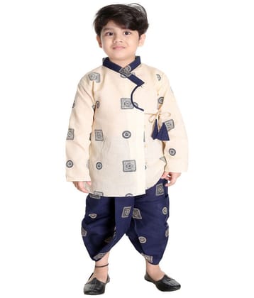 s muktar garments - Off White Cotton Blend Boys ( Pack of 1 ) - None