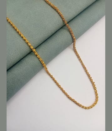 H M PRODUCT Gold Plated Chain ( Set of 1 )
